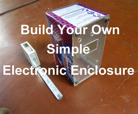 how to build an electrical enclosure|diy electronics enclosure plans.